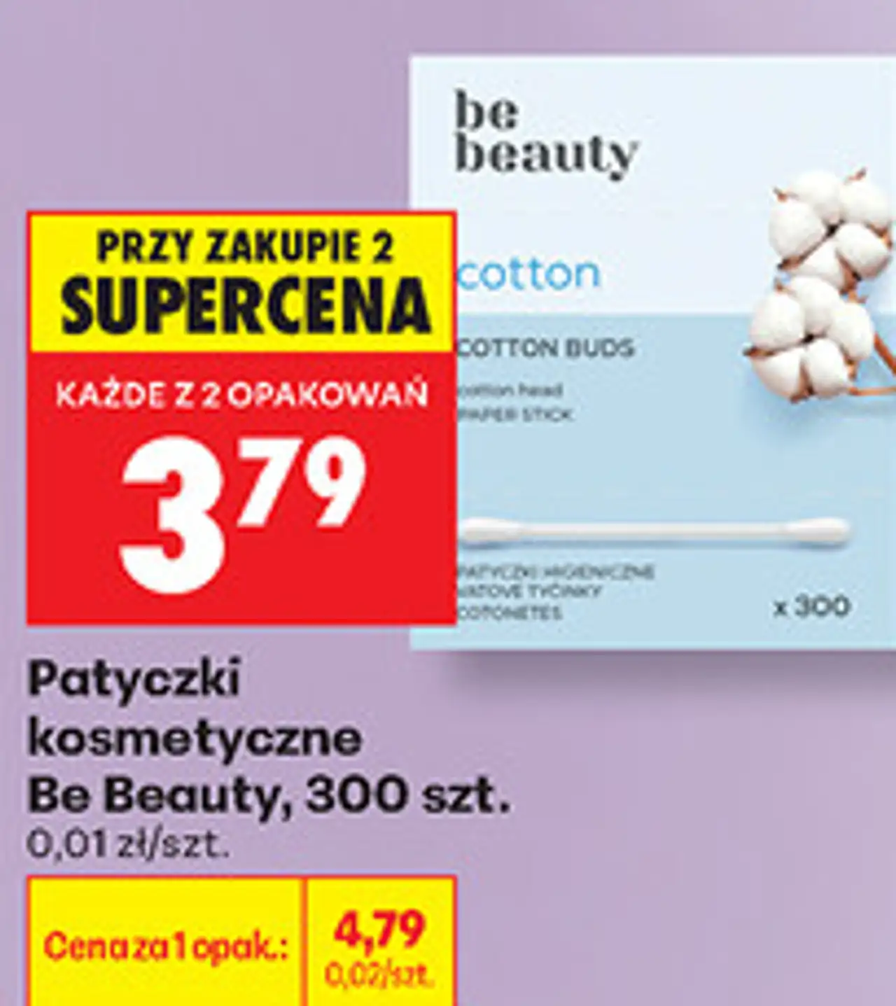 Patyczki kosmetyczne Be Beauty