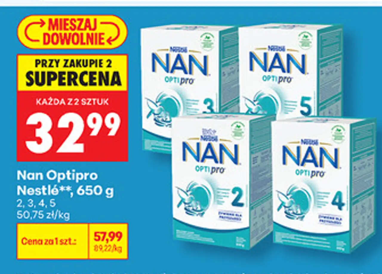 Mleko modyfikowane Nan Optipro Nestlé, 650 g