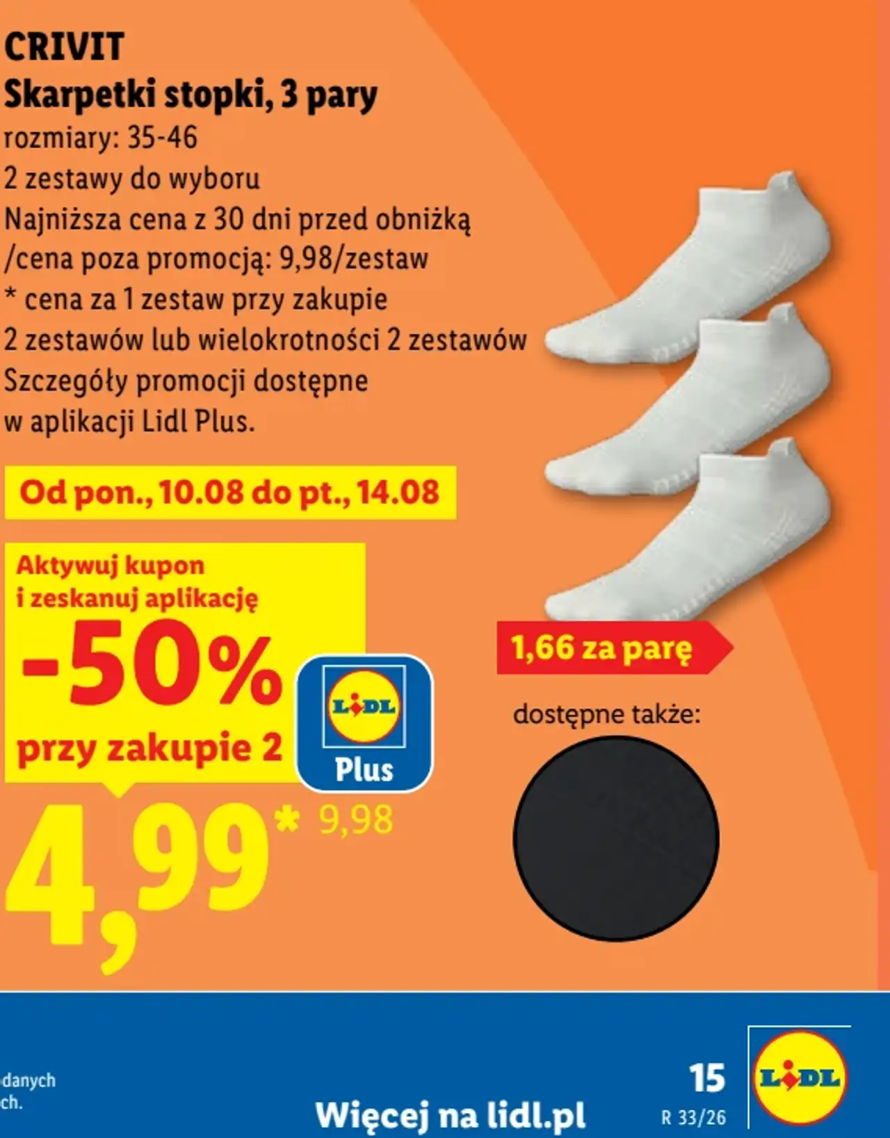 CRIVIT Skarpetki stopki, 3 pary