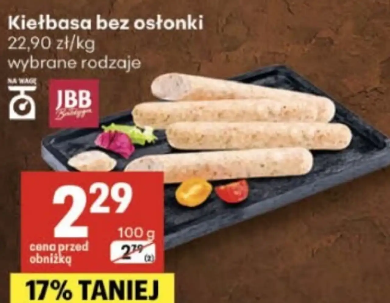 Kiełbasa bez osłonki JBB Bałdyga