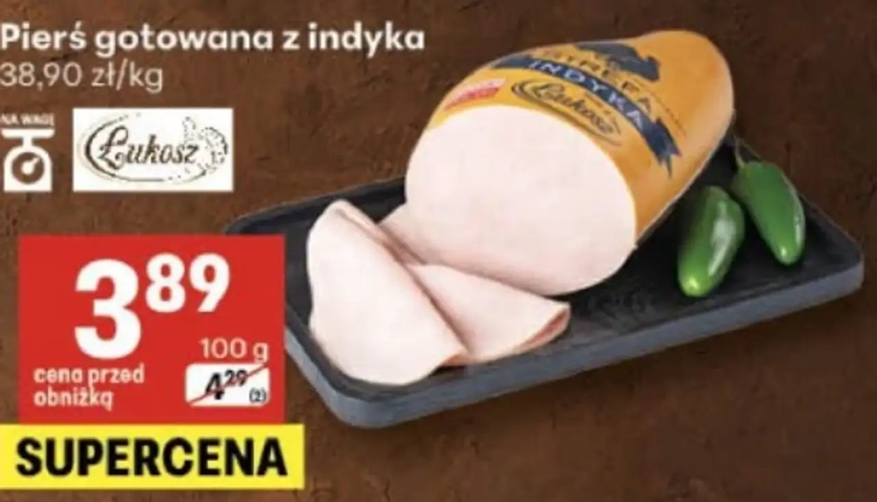 Pierś gotowana z indyka Łukosz