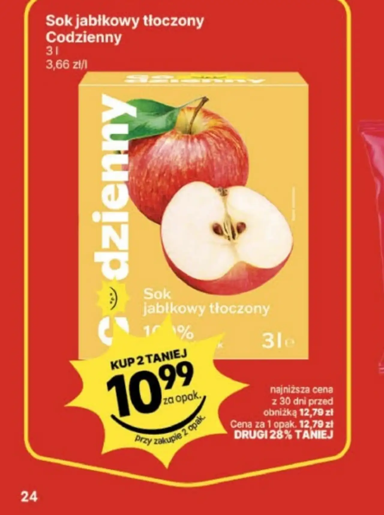 Sok jabłkowy tłoczony Codzienny