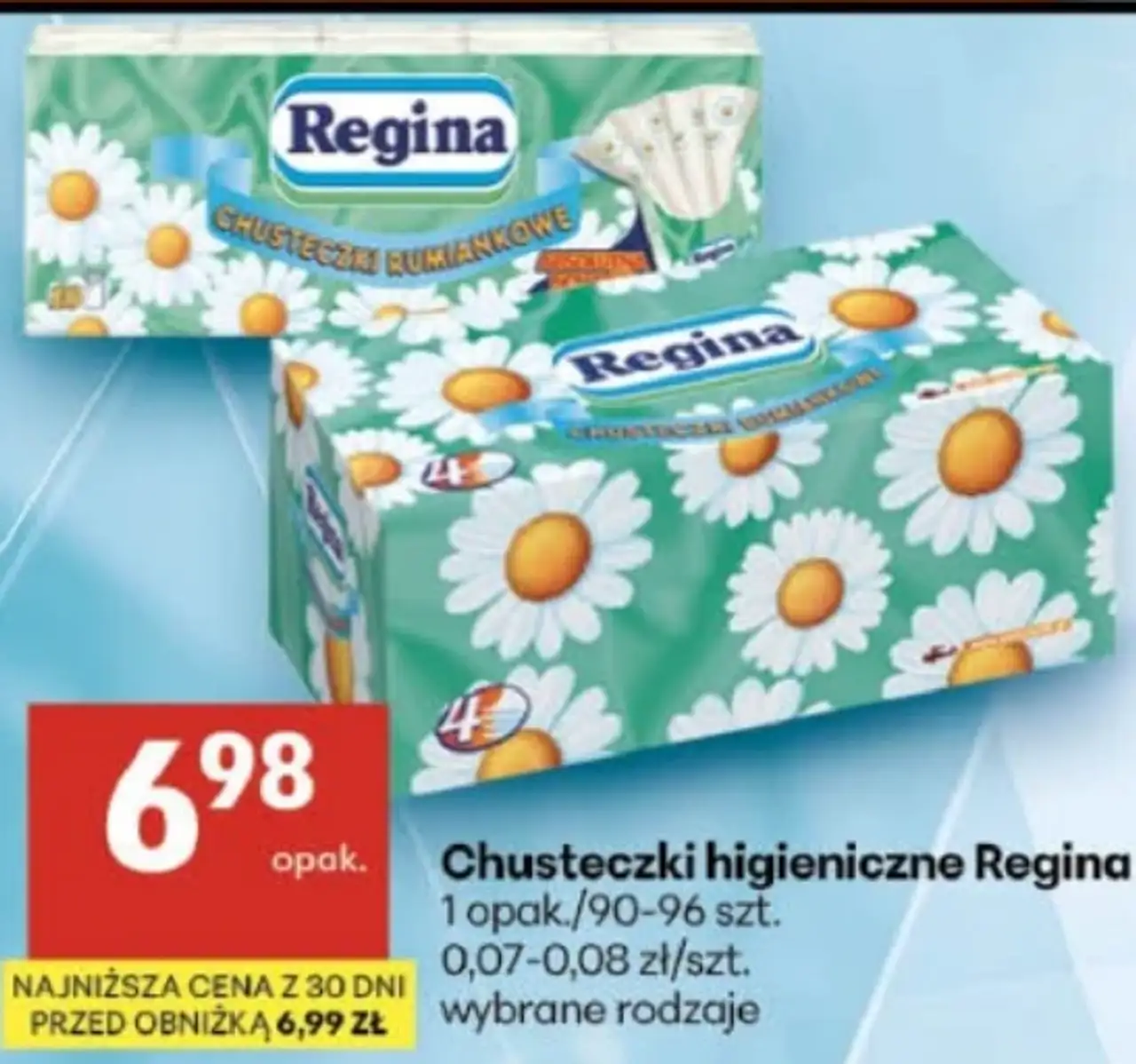 Chusteczki higieniczne Regina
