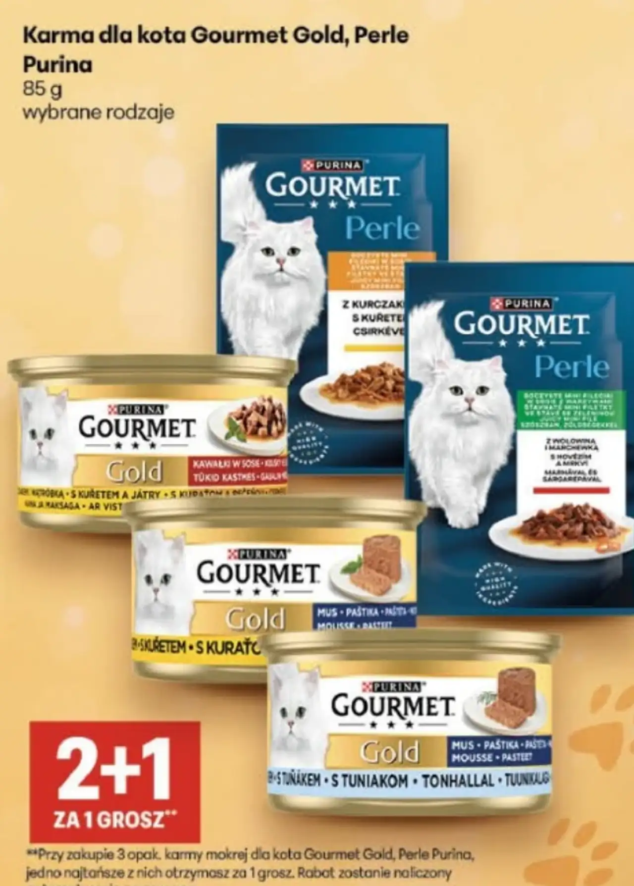 Karma dla kota Gourmet Gold, Perle Purina