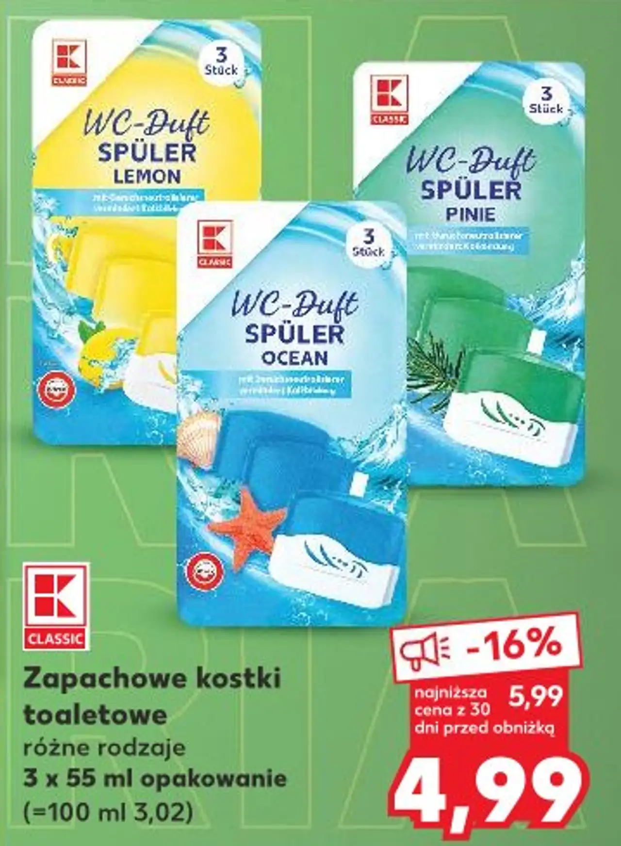 Zapachowe kostki toaletowe Classic WC-Duft Spüler