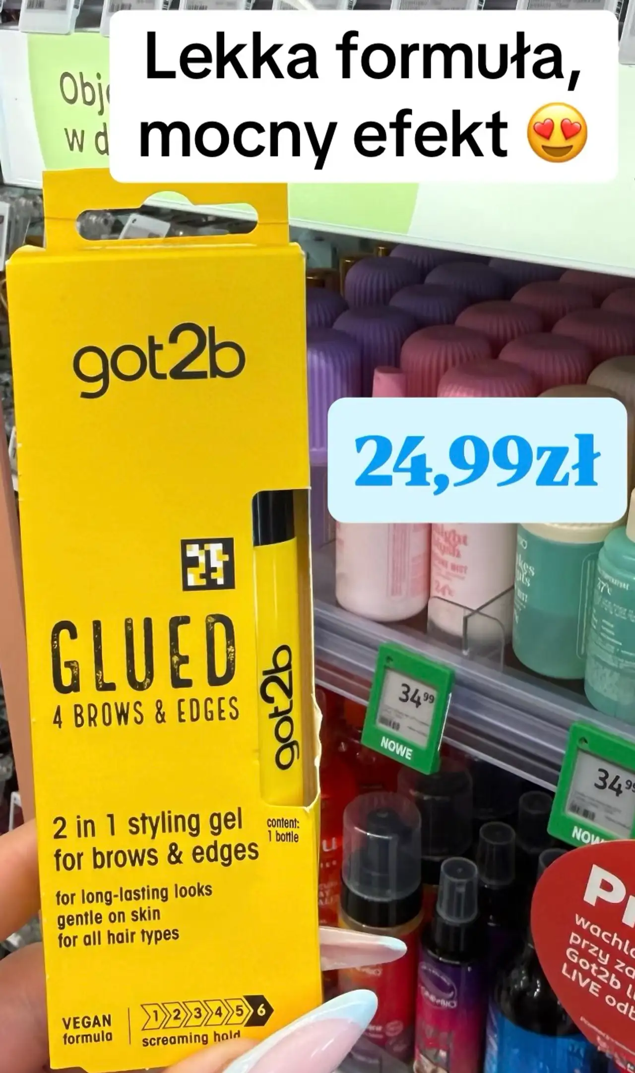 got2b Glued 4 Brows & Edges 2 in 1 styling gel for brows & edges