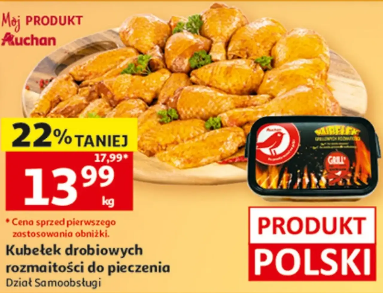 Kubełek drobiowych rozmaitości do pieczenia