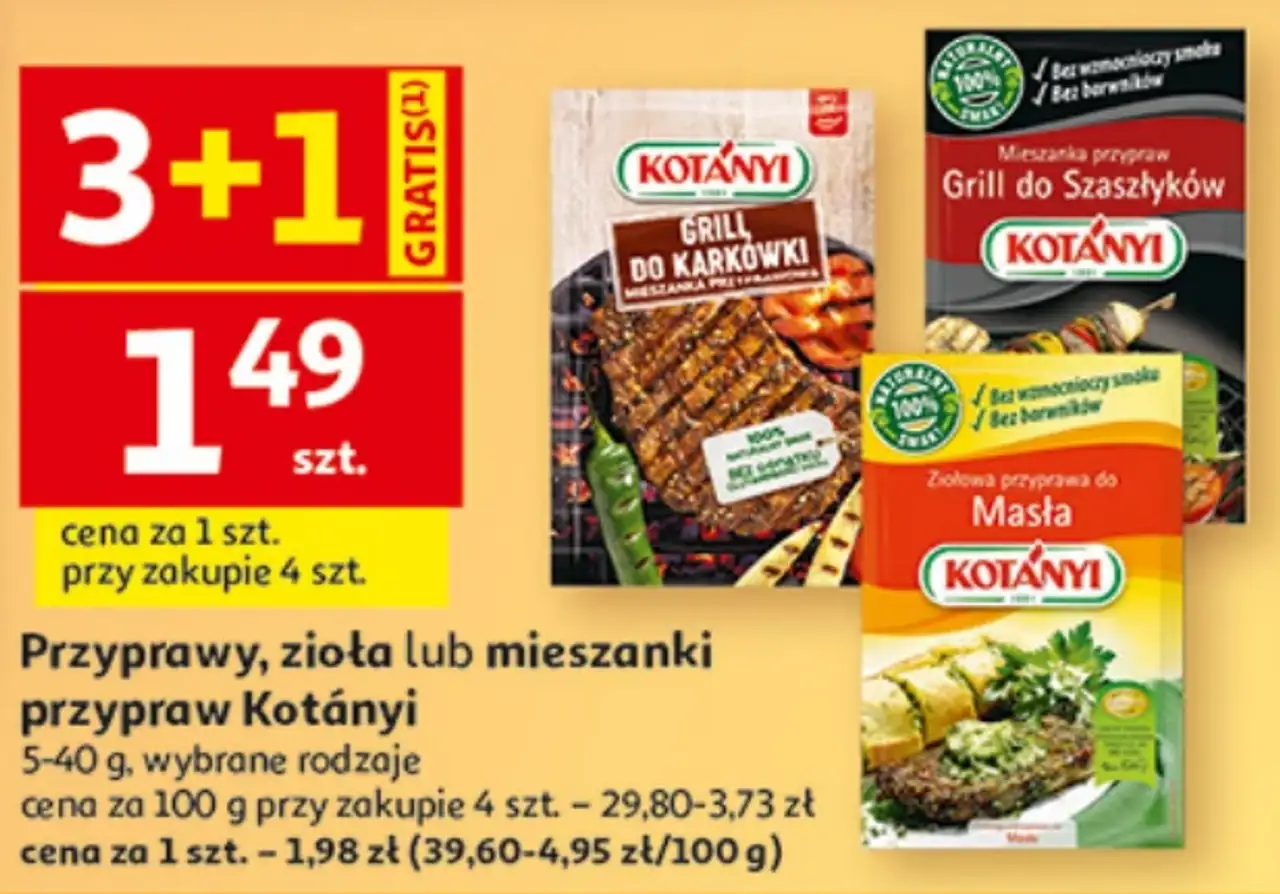 Przyprawy, zioła lub mieszanki przypraw Kotányi