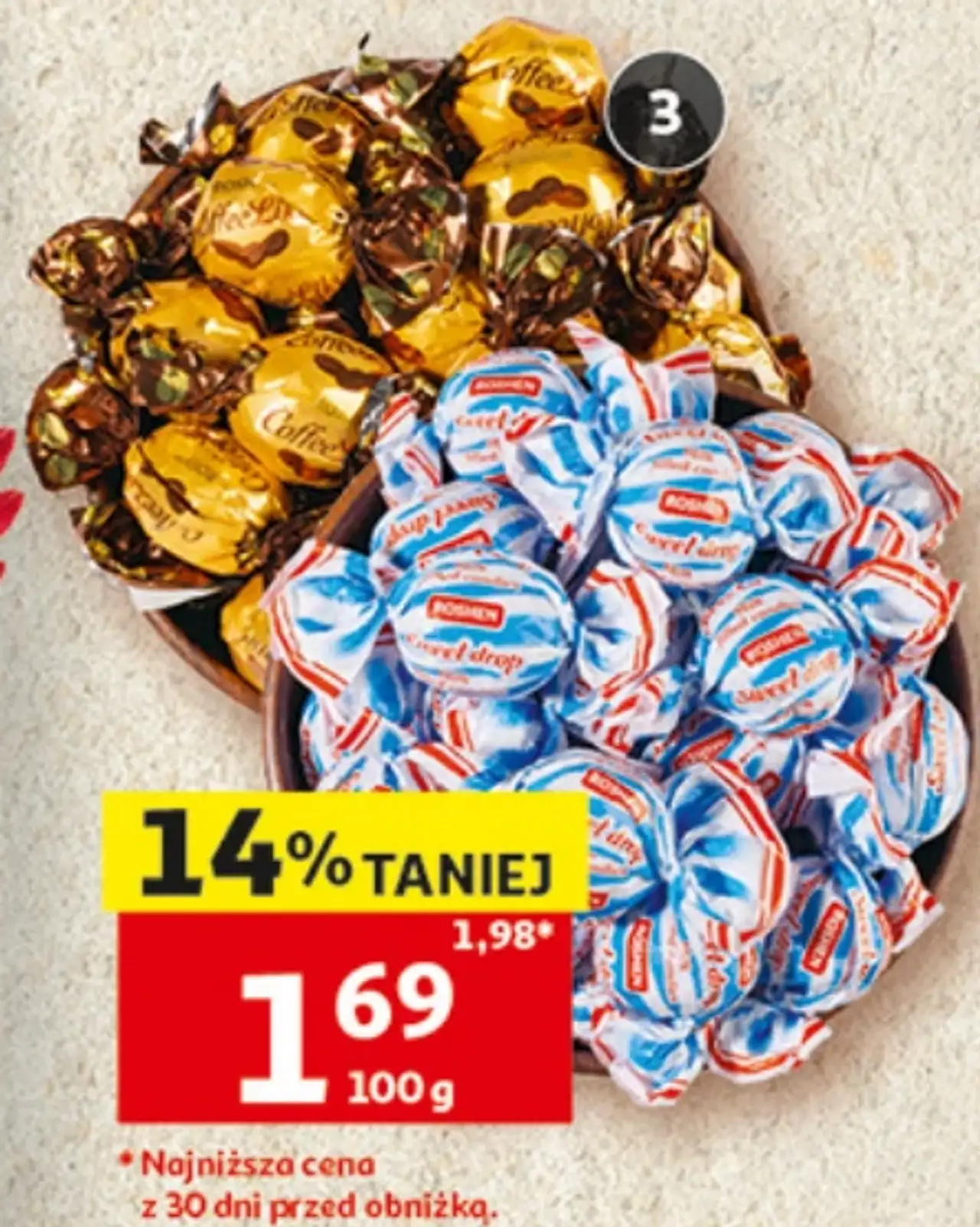 Cukierki Roshen: Coffee Like, Sweet Drop, lub galaretki: Jelly, Crazy Bee