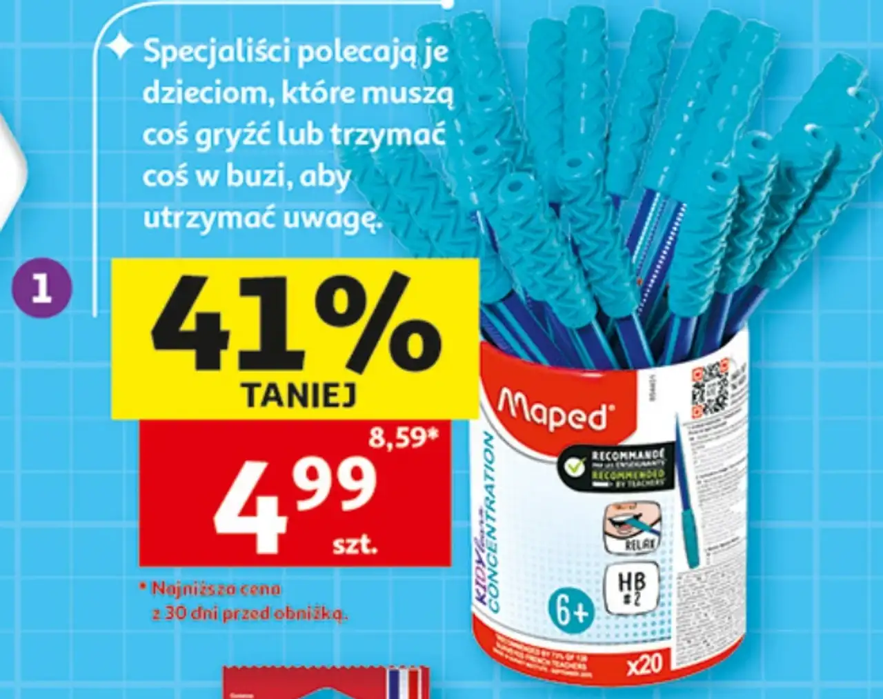 Maped KIDY learn CONCENTRATION Ołówek HB + nakładka-gryzak