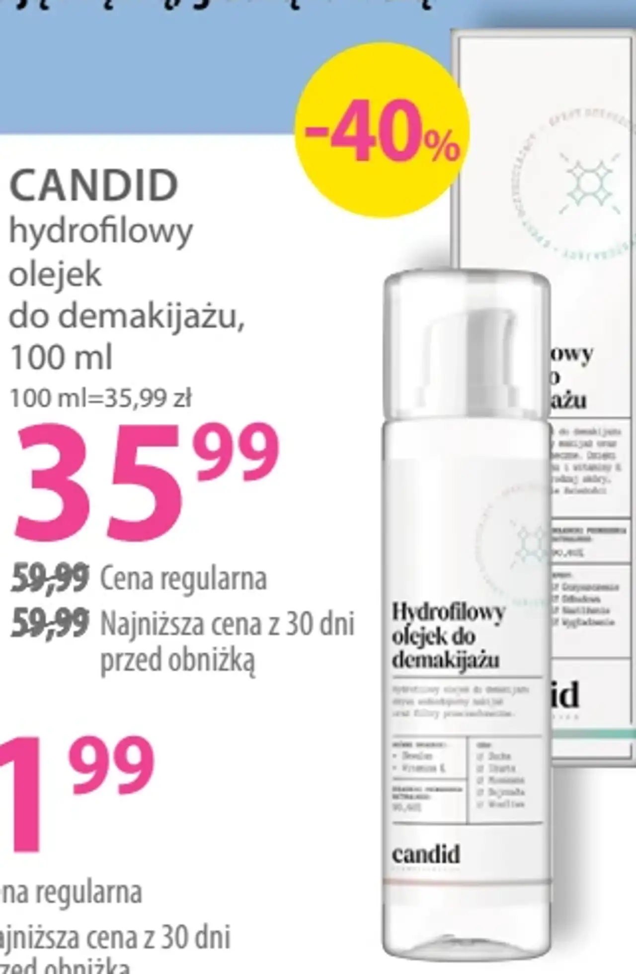 CANDID hydrofilowy olejek do demakijażu