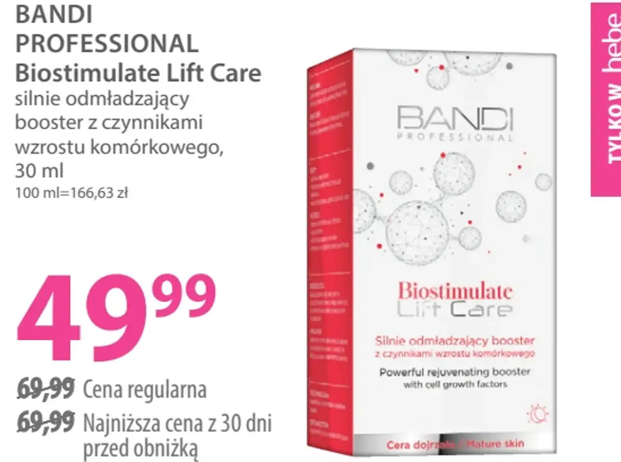 Bandi Professional Biostimulate Lift Care silnie odmładzający booster