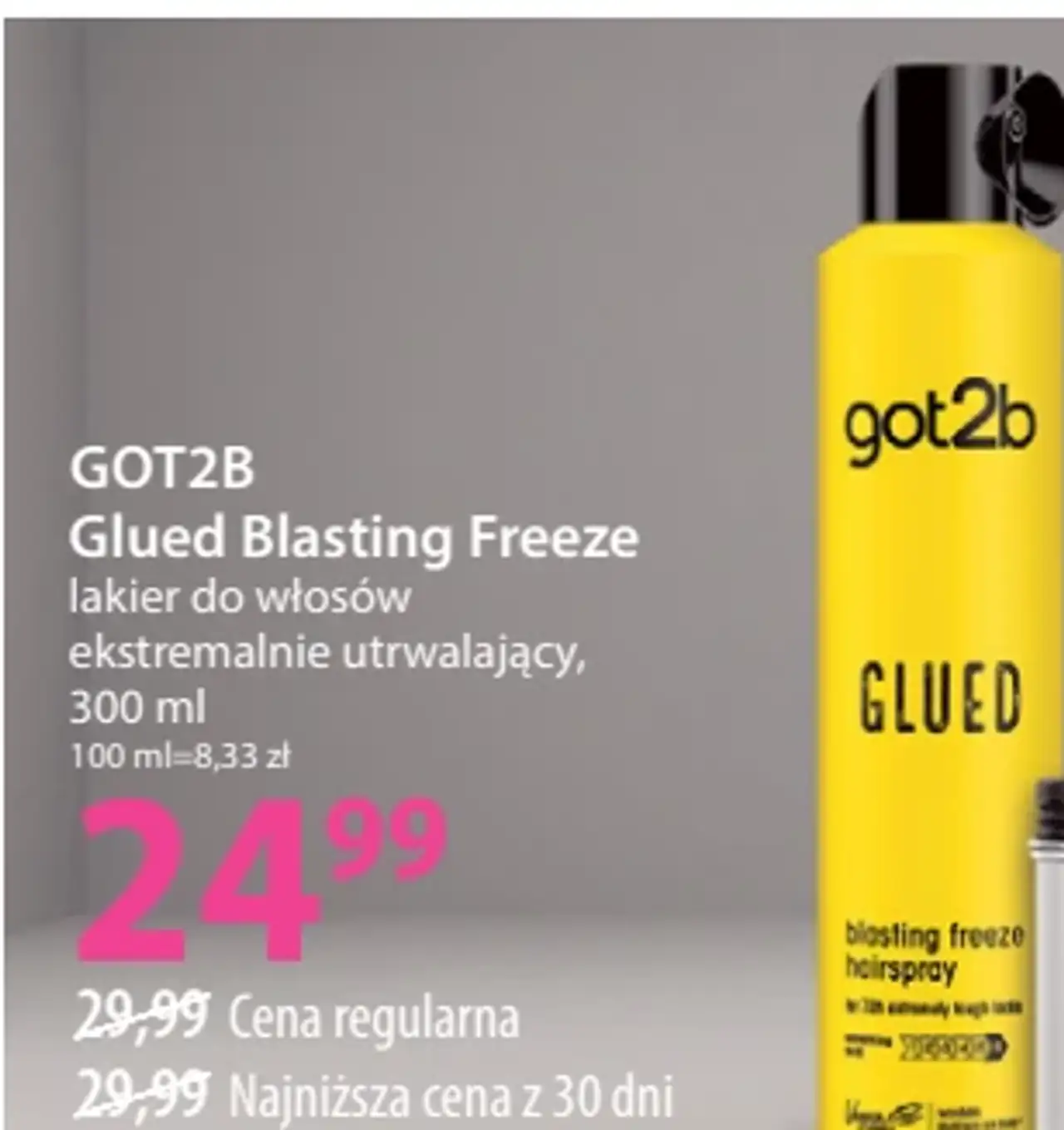Got2b Glued Blasting Freeze lakier do włosów
