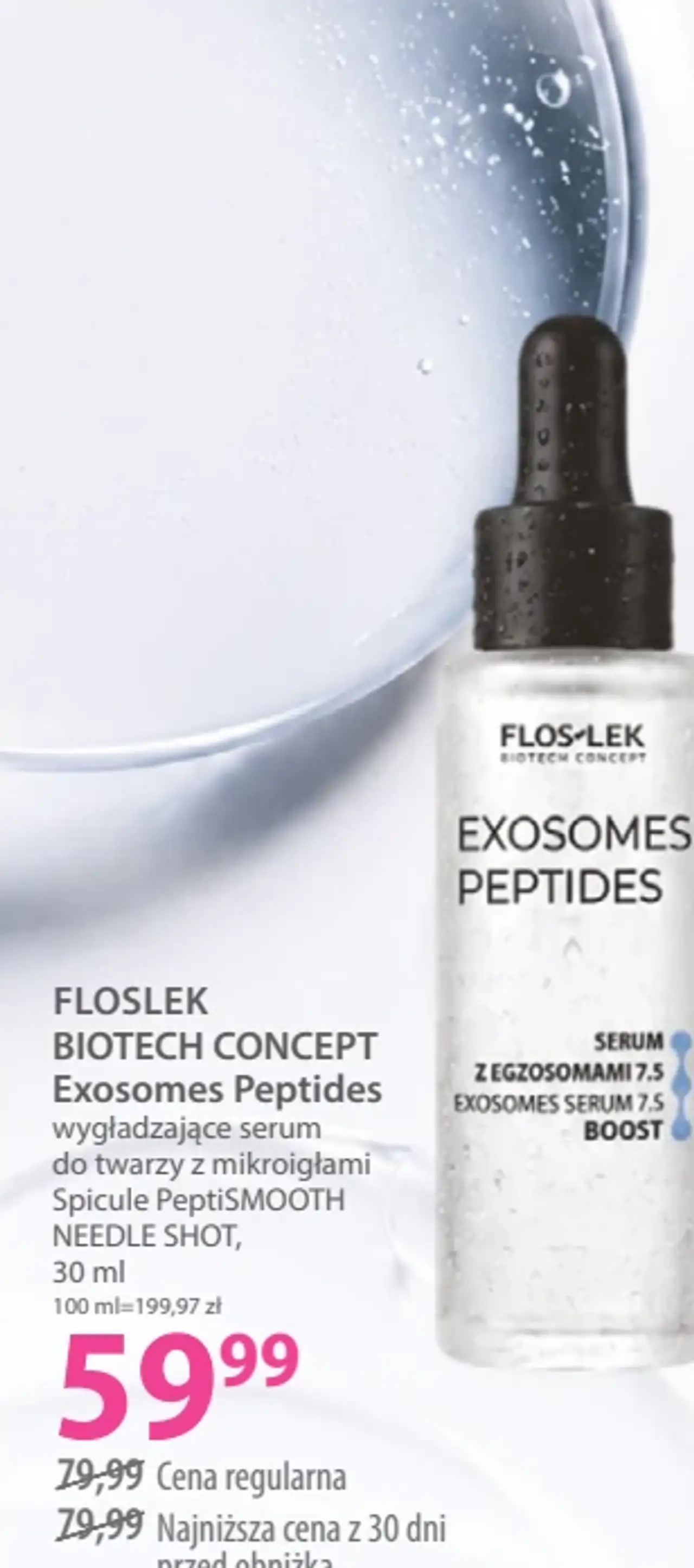 Floslek Biotech Concept Exosomes Peptides wygładzające serum do twarzy