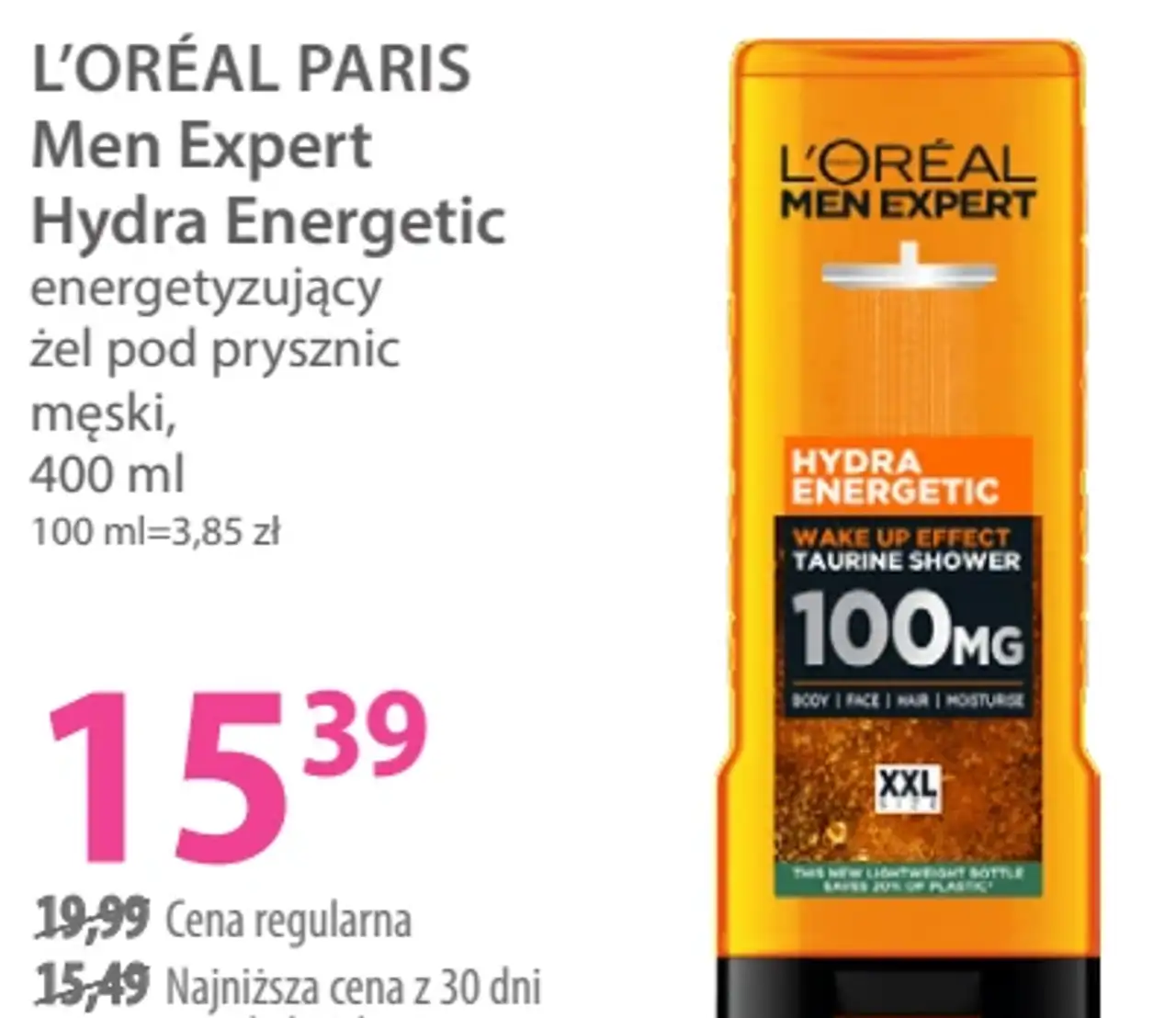 L'Oréal Paris Men Expert Hydra Energetic energetyzujący żel pod prysznic męski