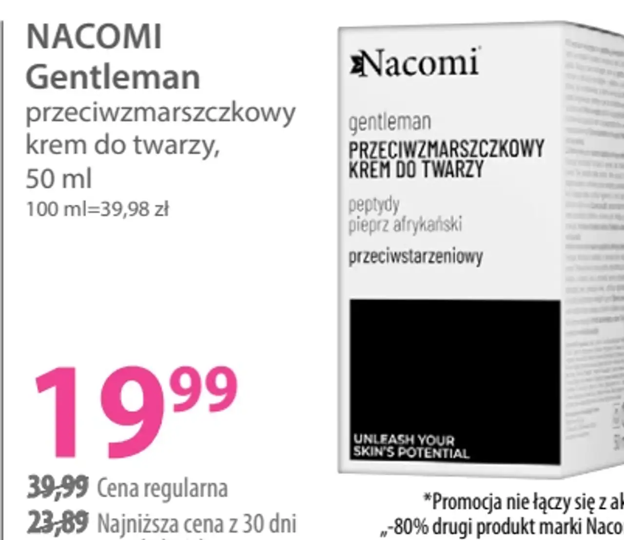 Nacomi Gentleman przeciwzmarszczkowy krem do twarzy