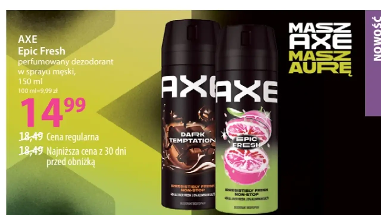 AXE Epic Fresh perfumowany dezodorant w sprayu męski