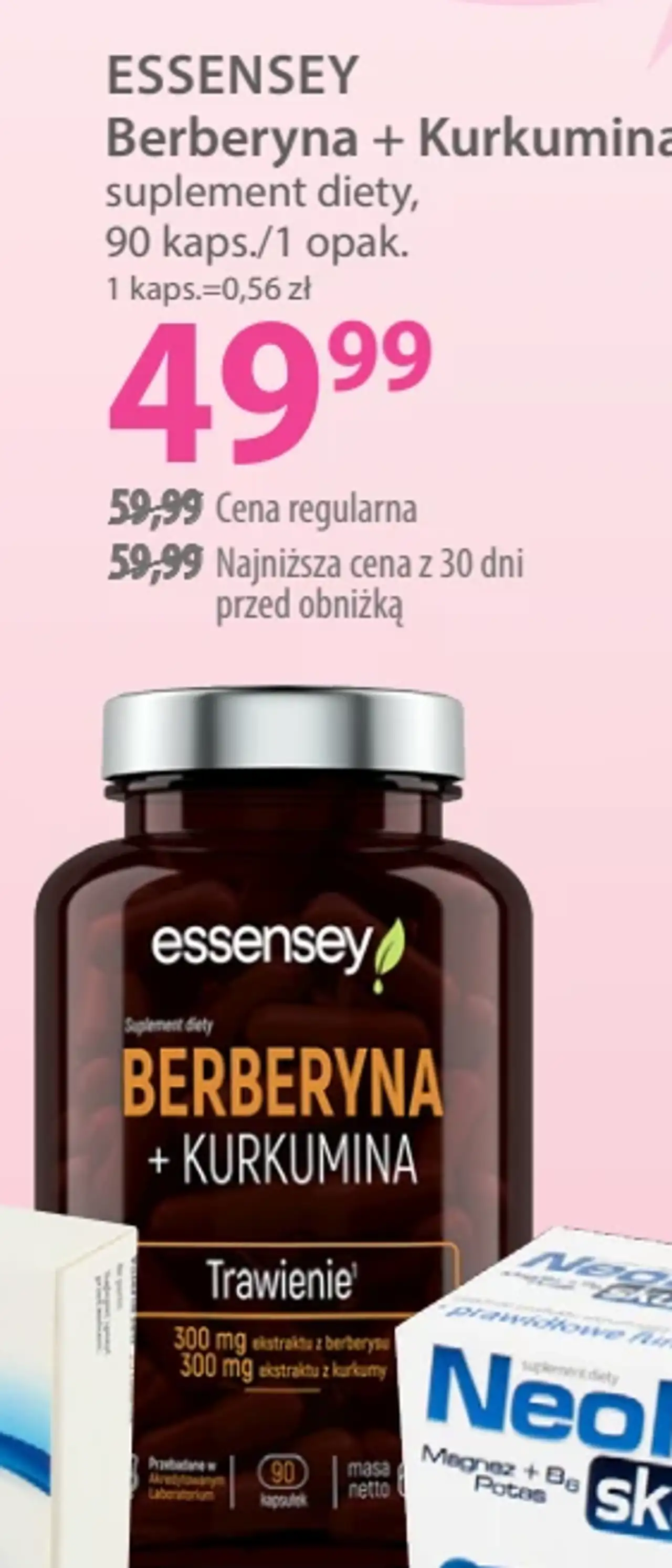 Essensey Berberyna + Kurkumina suplement diety