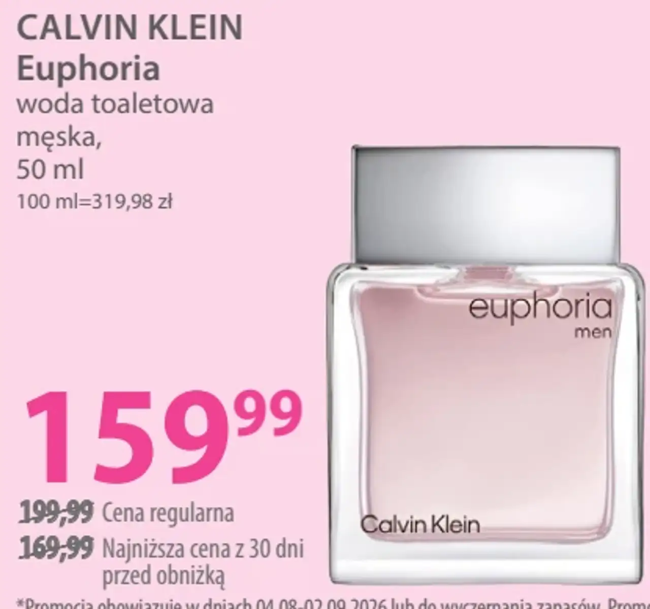 CALVIN KLEIN Euphoria woda toaletowa męska