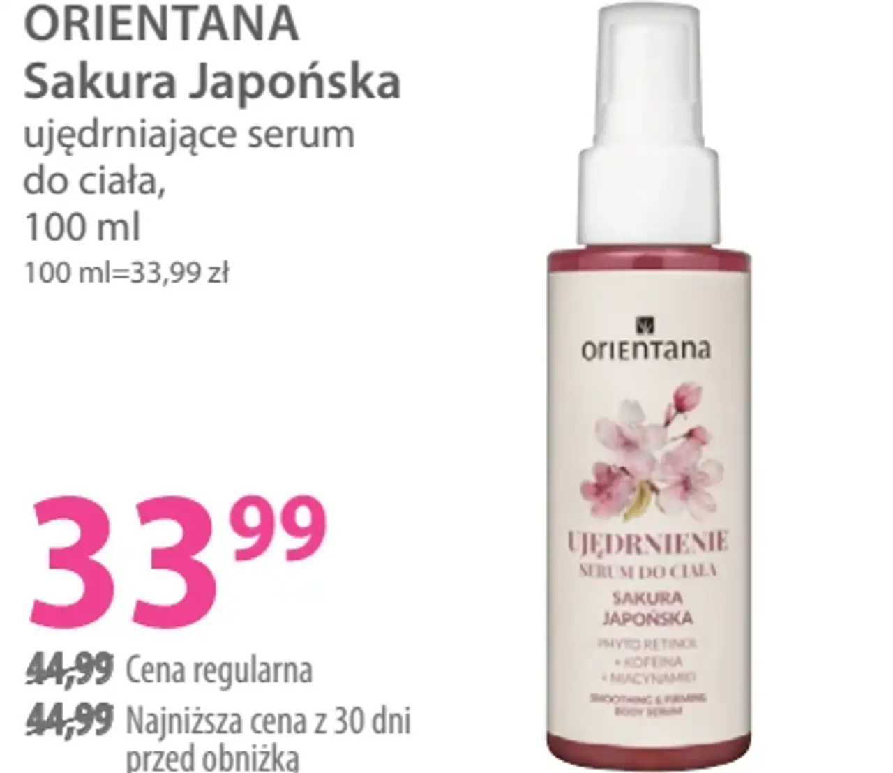 Orientana Sakura Japońska ujędrniające serum do ciała