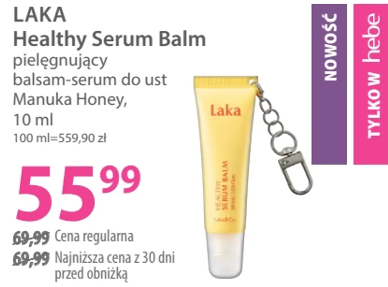 LAKA Healthy Serum Balm pielęgnujący balsam-serum do ust
