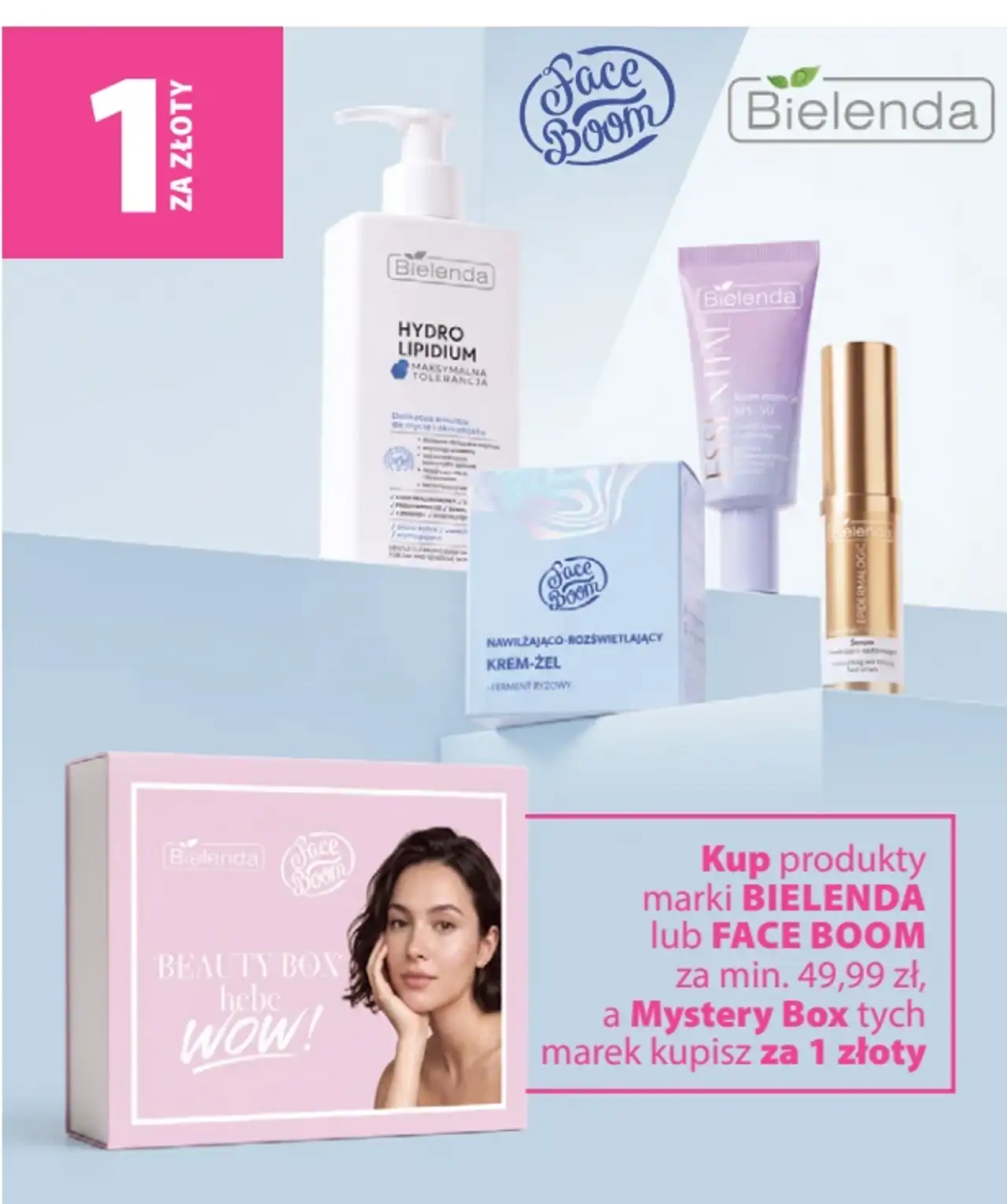 Bielenda, Face Boom - Mystery Box za 1 zł przy zakupie produktów tych marek za min. 49,99 zł