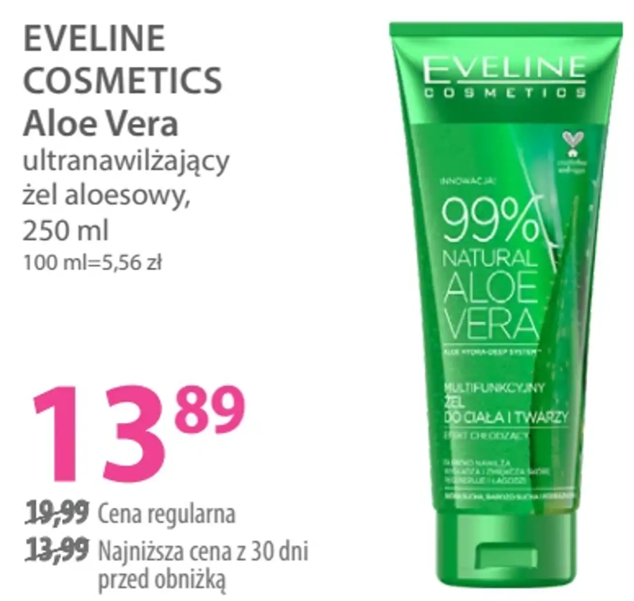 Eveline Cosmetics Aloe Vera ultranawilżający żel aloesowy