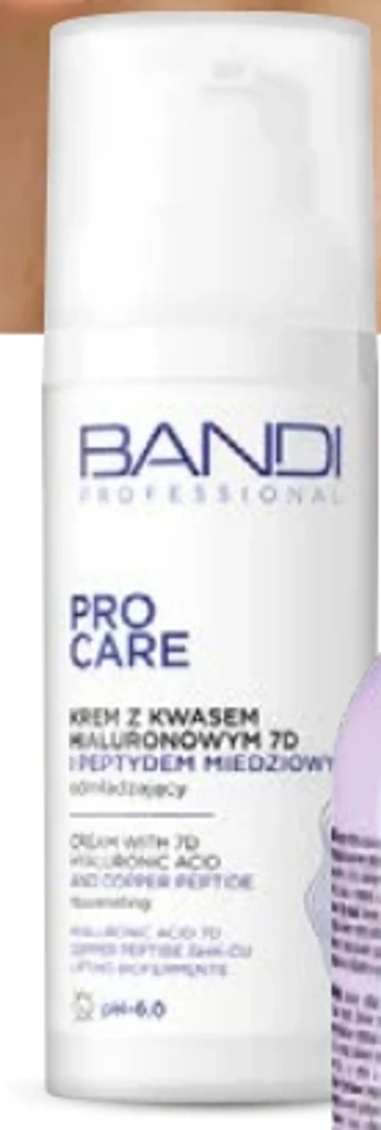 Krem z kwasem hialuronowym 7D i peptydem miedziowym Bandi Professional Pro Care