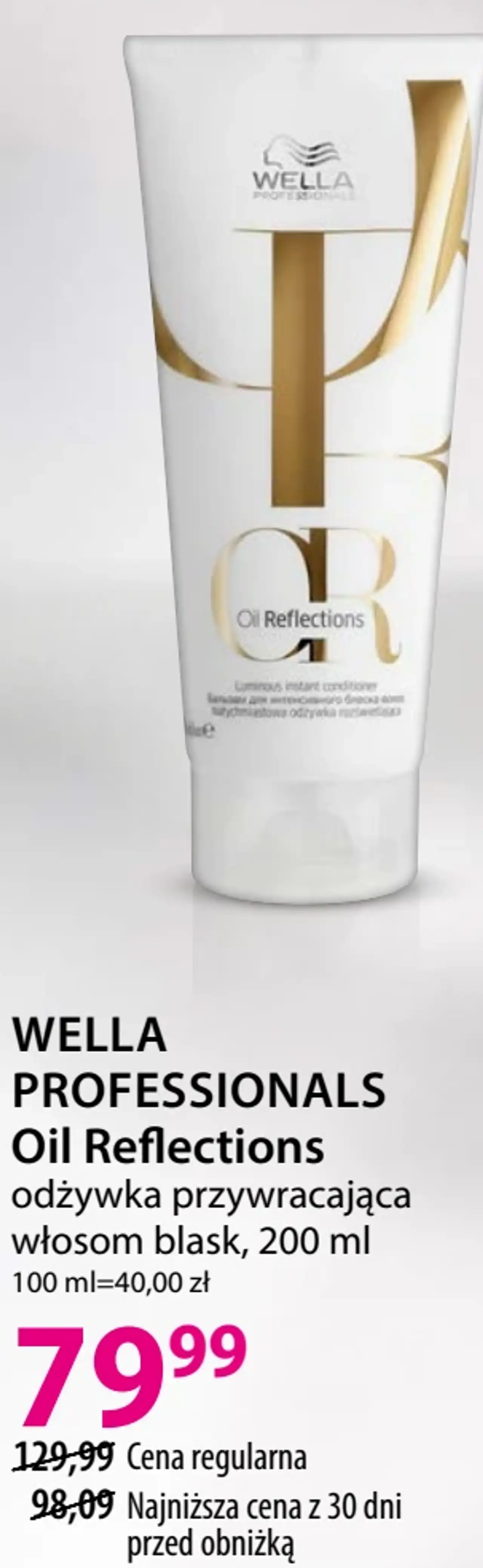 Wella Professionals Oil Reflections odżywka przywracająca włosom blask