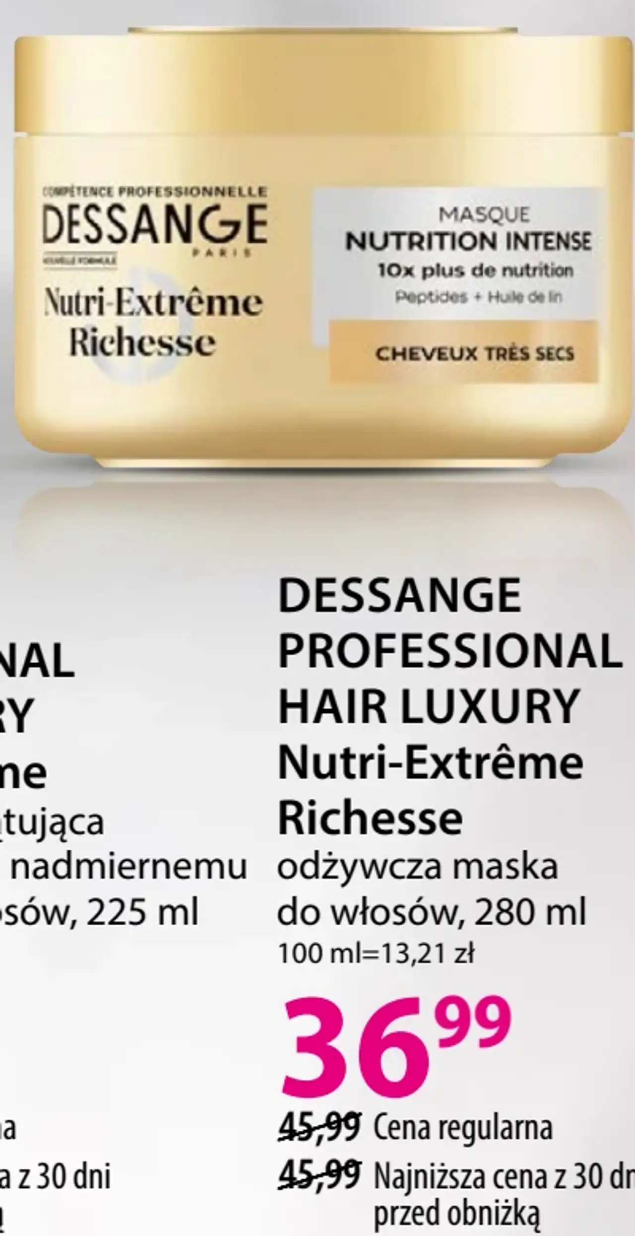 DESSANGE PROFESSIONAL HAIR LUXURY Nutri-Extrême Richesse odżywcza maska do włosów