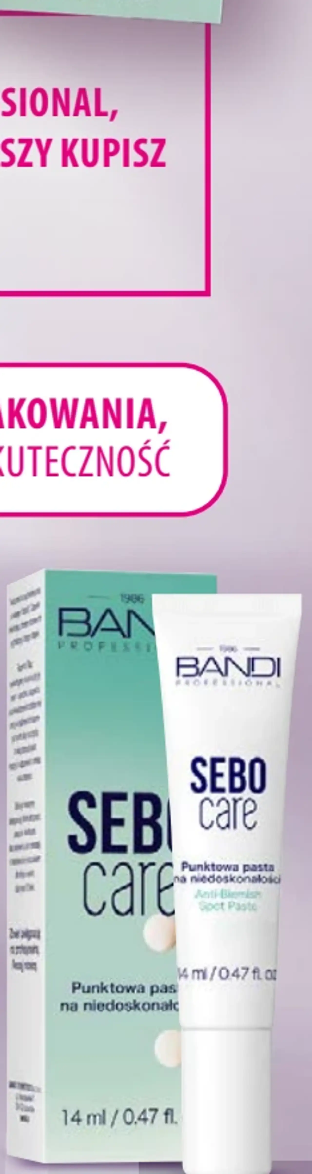 Punktowa pasta na niedoskonałości Bandi Professional Sebo Care