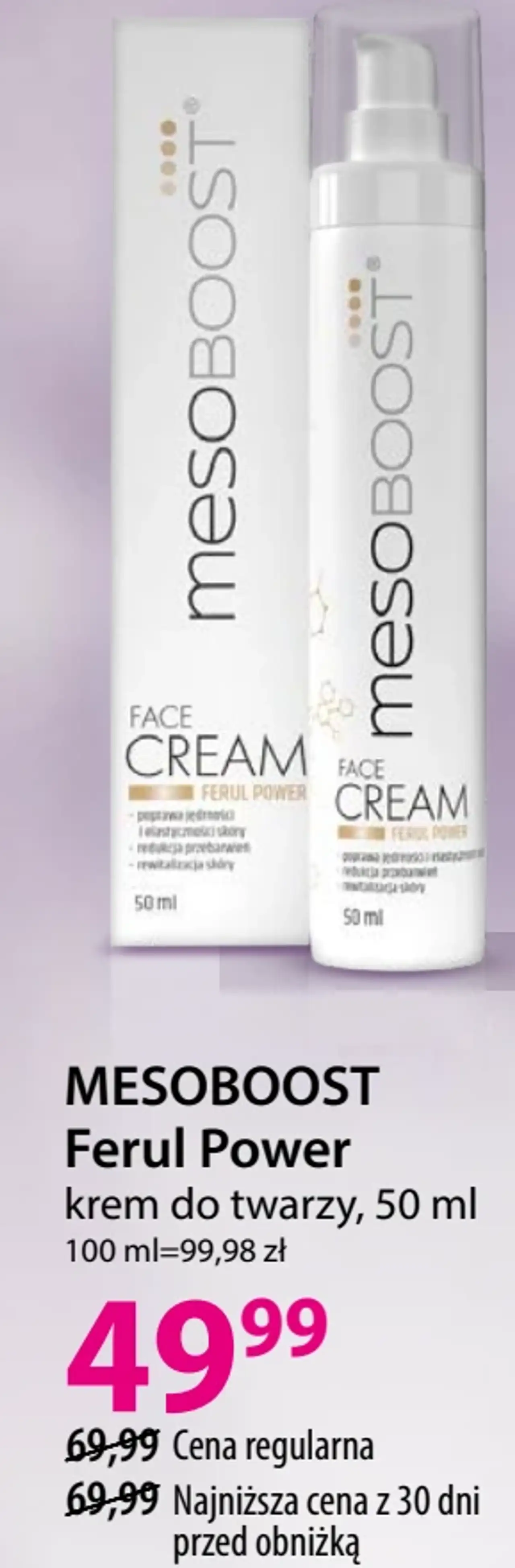 MESOBOOST Ferul Power krem do twarzy, 50 ml