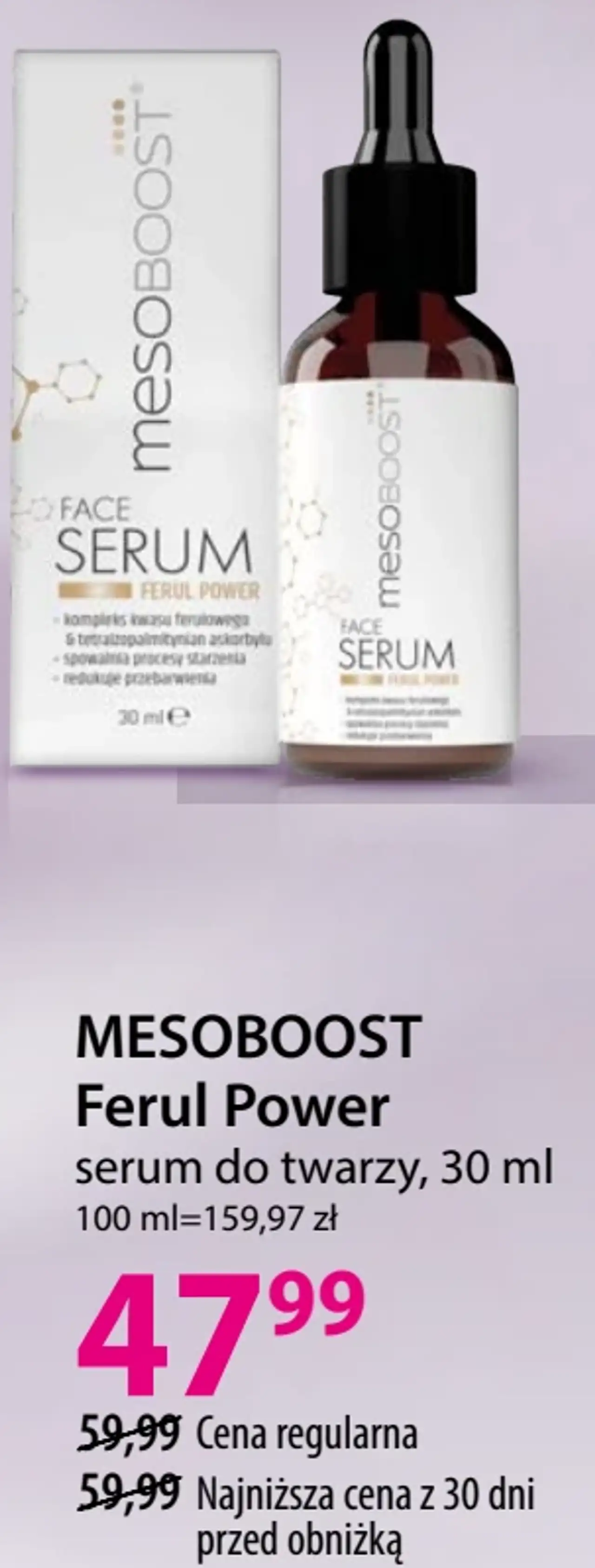 MESOBOOST Ferul Power serum do twarzy, 30 ml