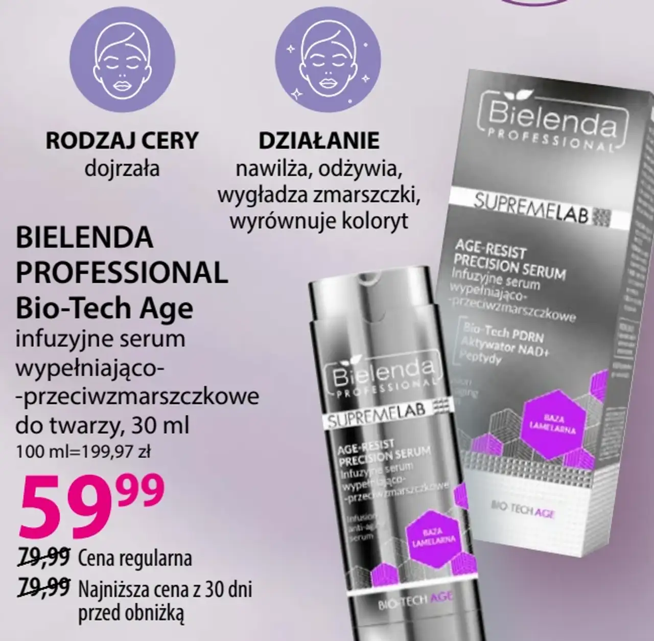 Bielenda Professional Bio-Tech Age infuzyjne serum wypełniająco-przeciwzmarszczkowe do twarzy, 30 ml