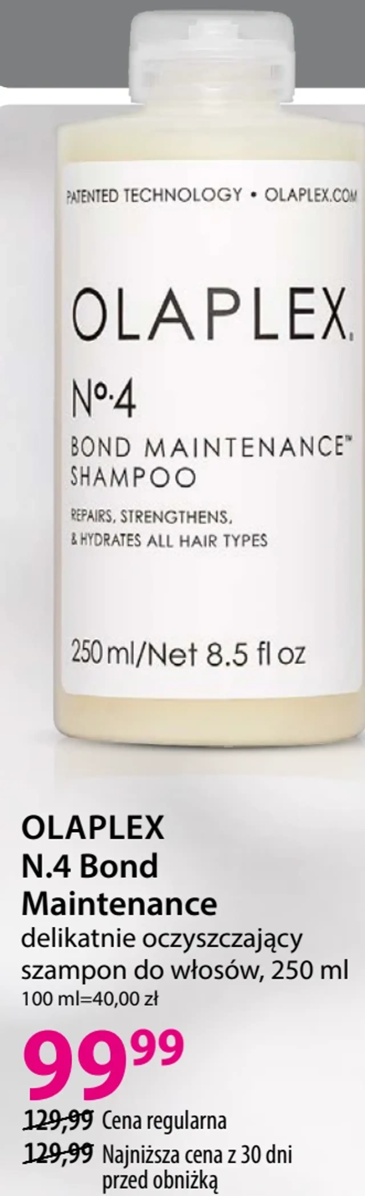 Olaplex N.4 Bond Maintenance delikatnie oczyszczający szampon do włosów
