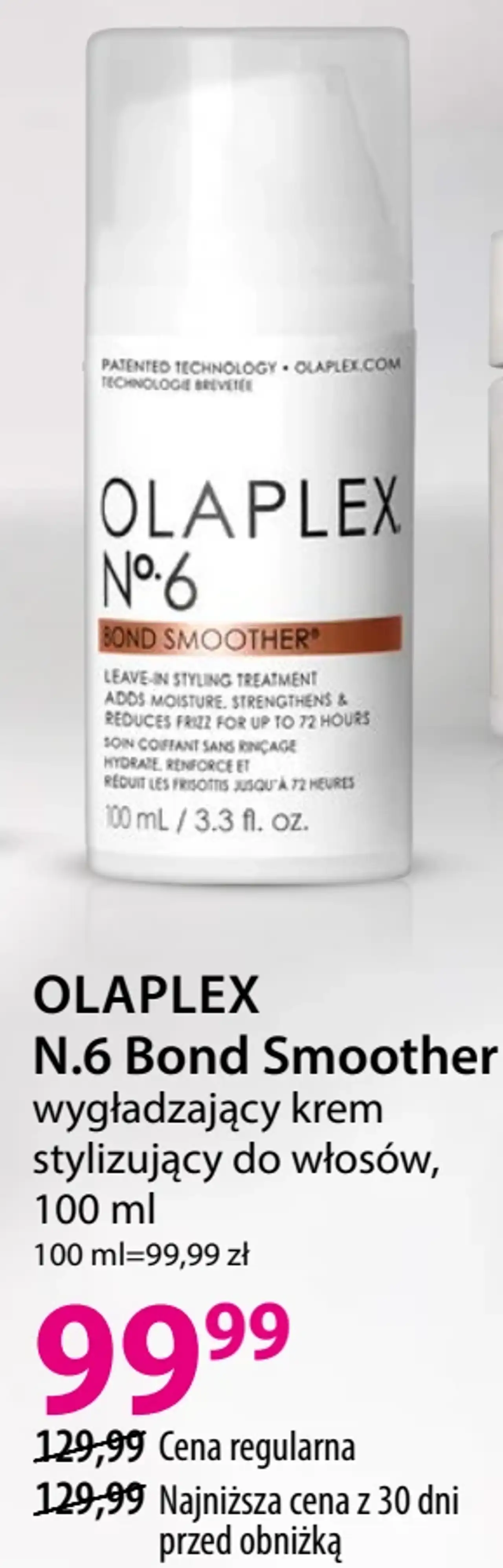 Olaplex N.6 Bond Smoother wygładzający krem stylizujący do włosów