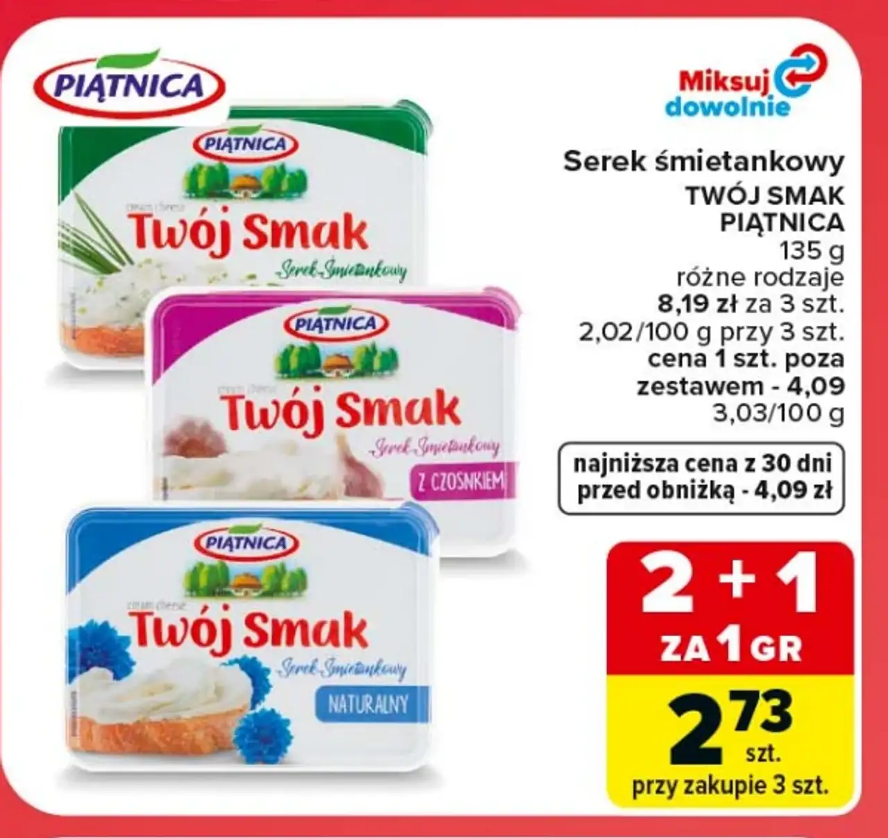 Serek śmietankowy Twój Smak Piątnica