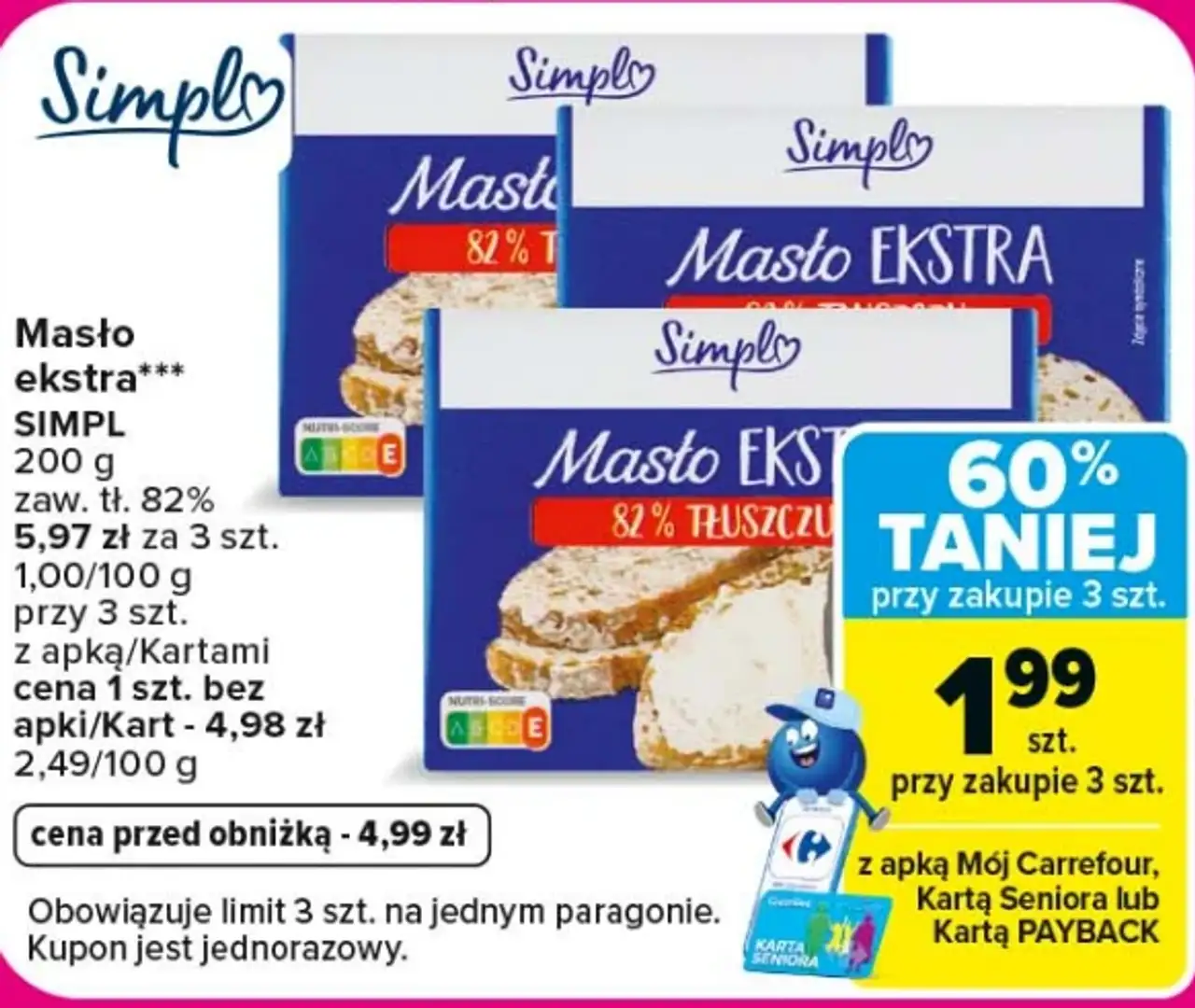 Masło ekstra SIMPL