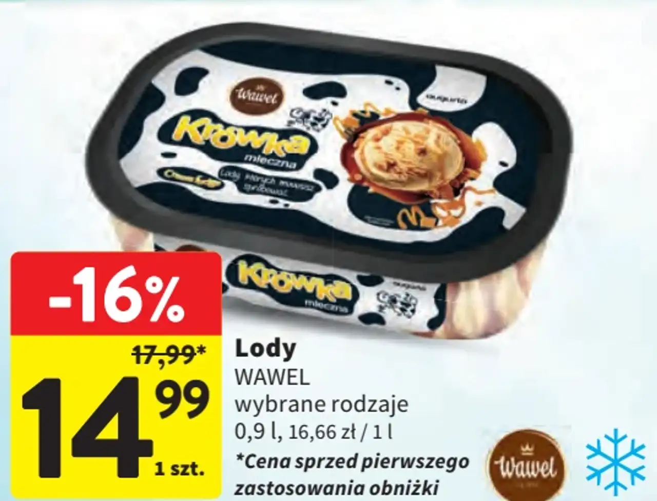 Lody Wawel wybrane rodzaje