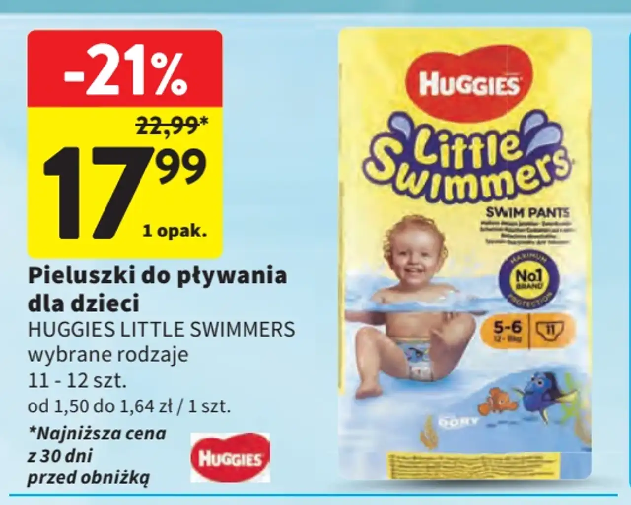Pieluszki do pływania dla dzieci Huggies Little Swimmers
