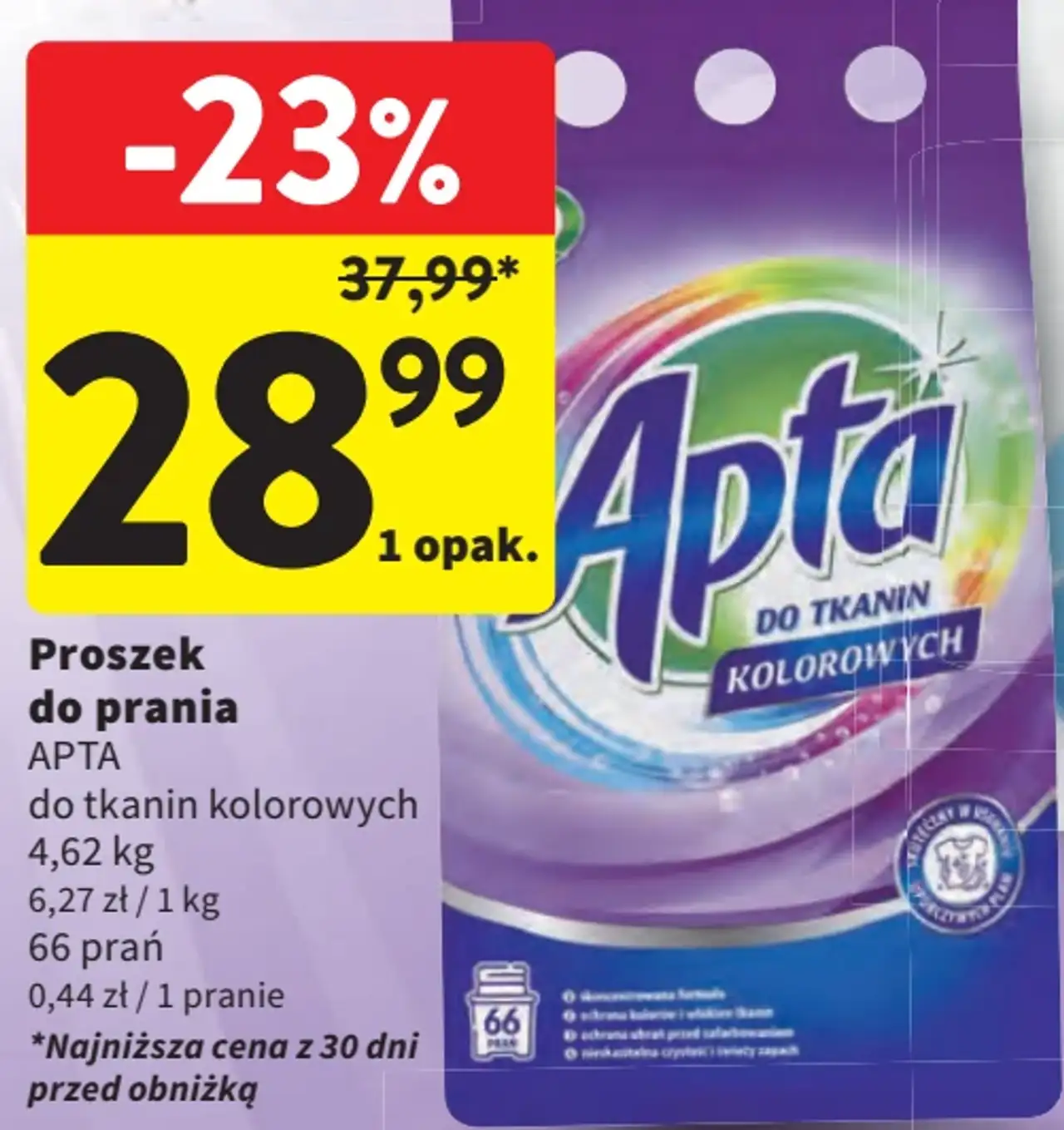 Proszek do prania Apta do tkanin kolorowych