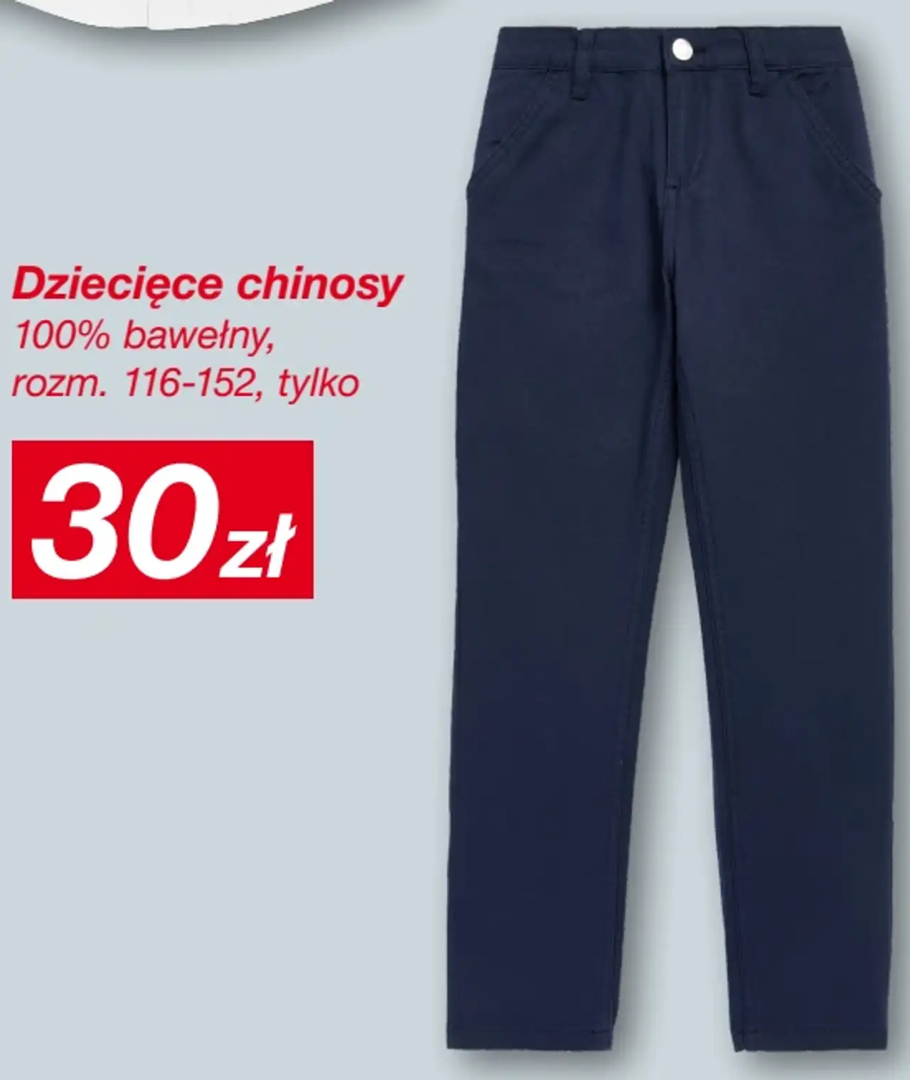 Dziecięce chinosy