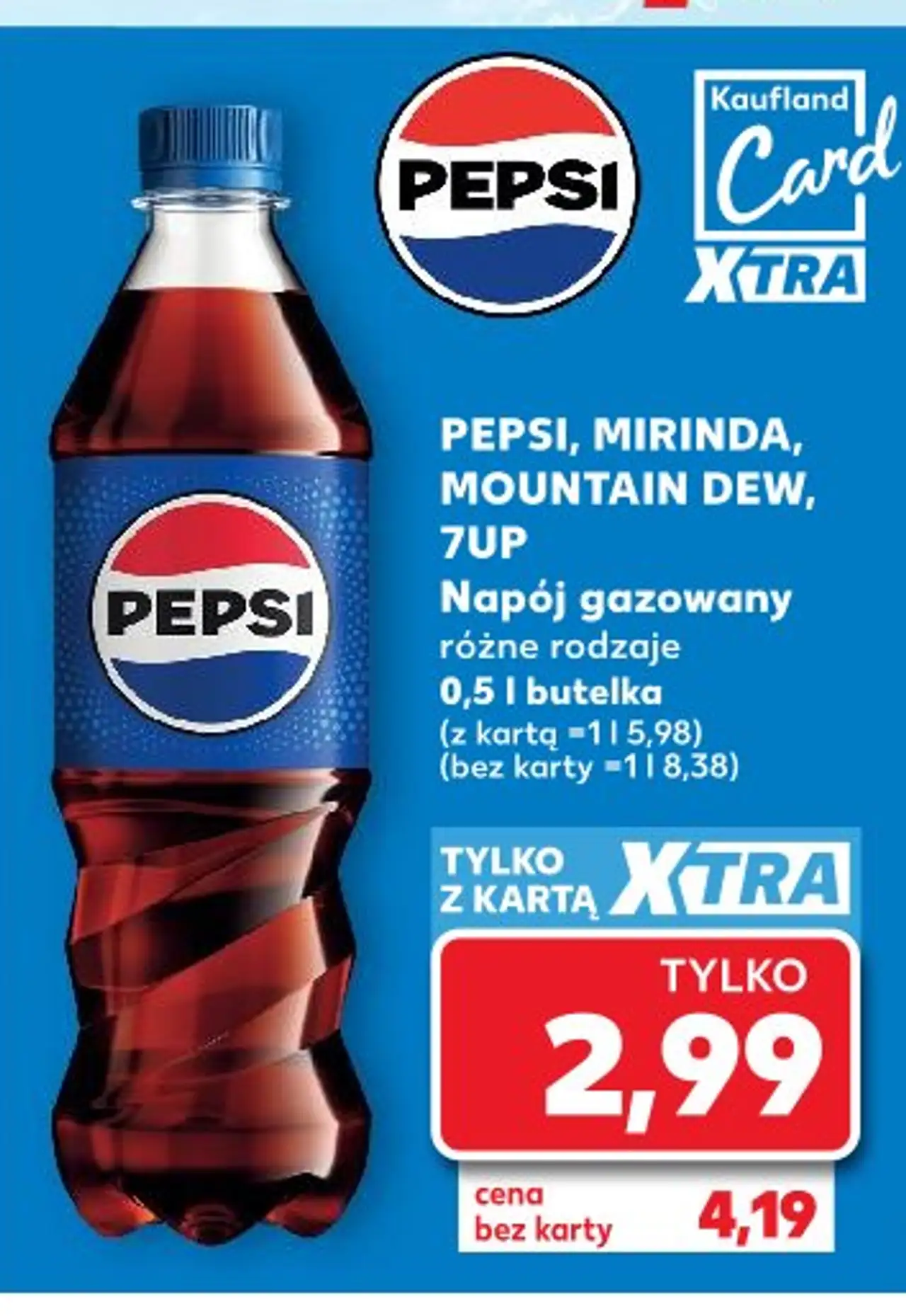 Pepsi, Mirinda, Mountain Dew, 7UP Napój gazowany