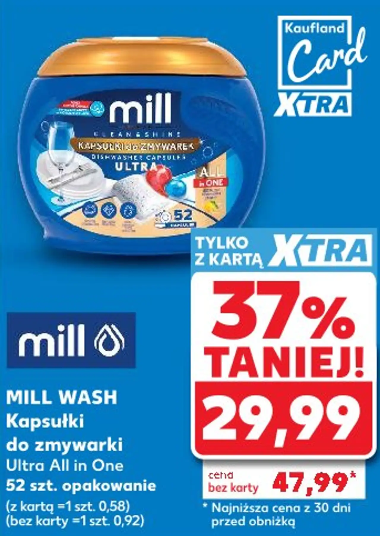 Mill Wash Kapsułki do zmywarki Ultra All in One