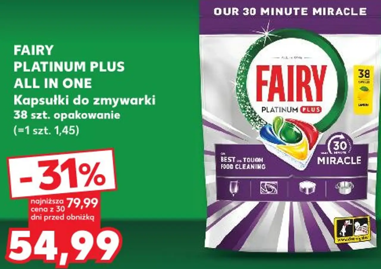 Fairy Platinum Plus All In One Kapsułki do zmywarki