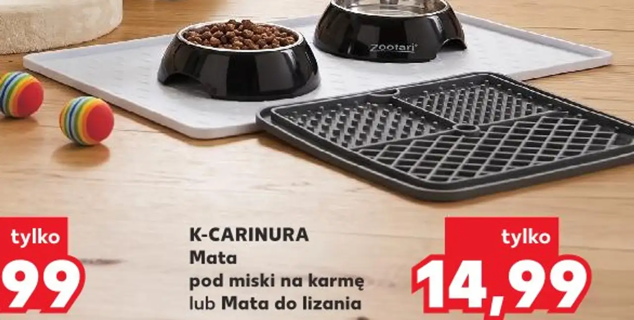 K-CARINURA Mata pod miski na karmę lub Mata do lizania
