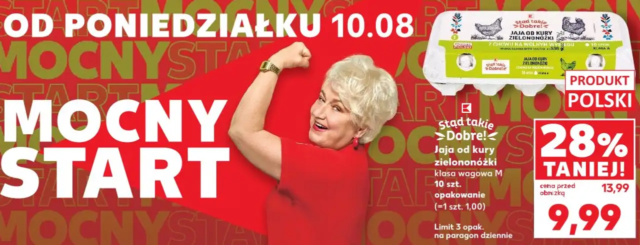 Stąd takie Dobre! Jaja od kury zielononóżki klasa wagowa M 10 szt.