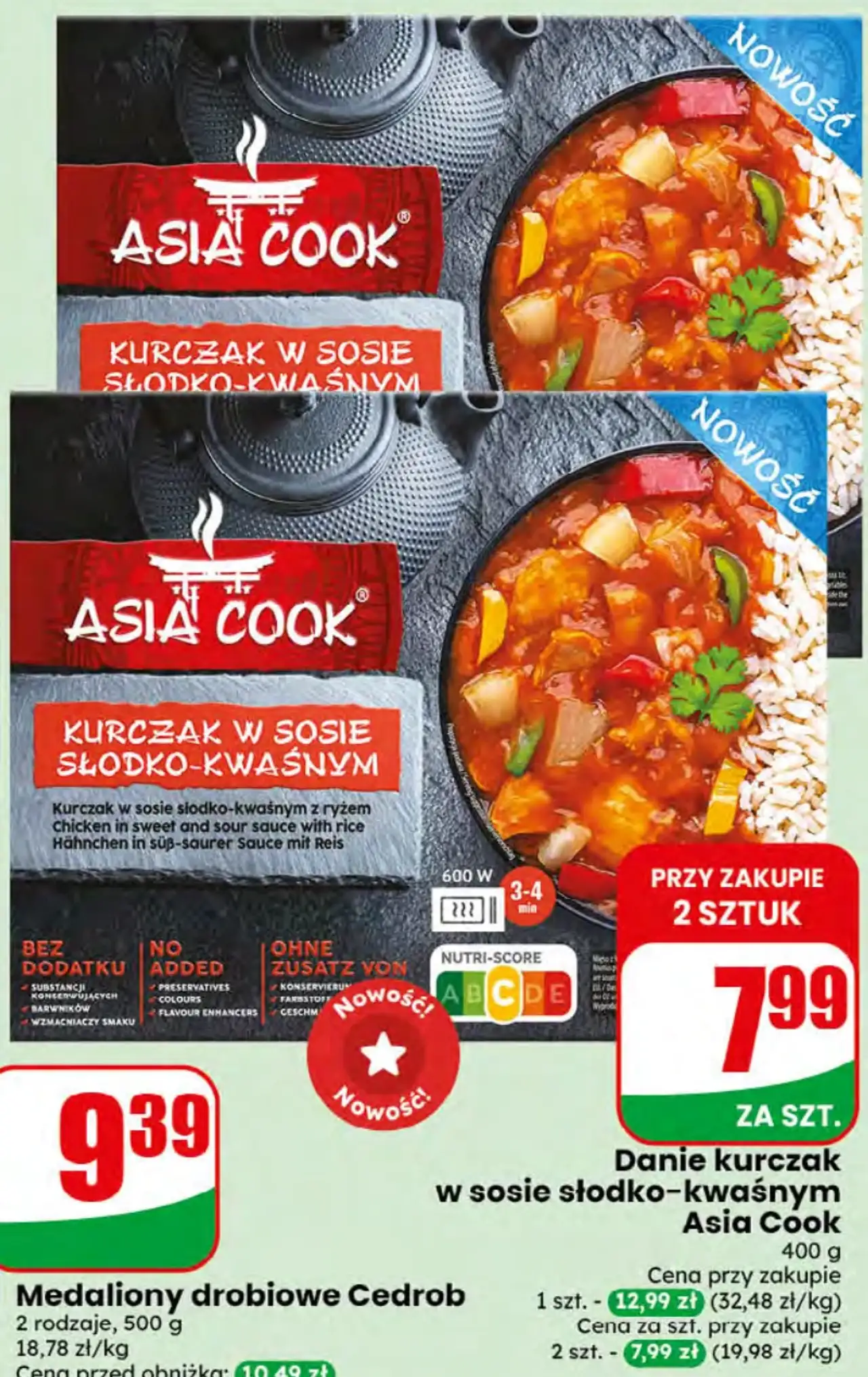 Danie kurczak w sosie słodko-kwaśnym Asia Cook