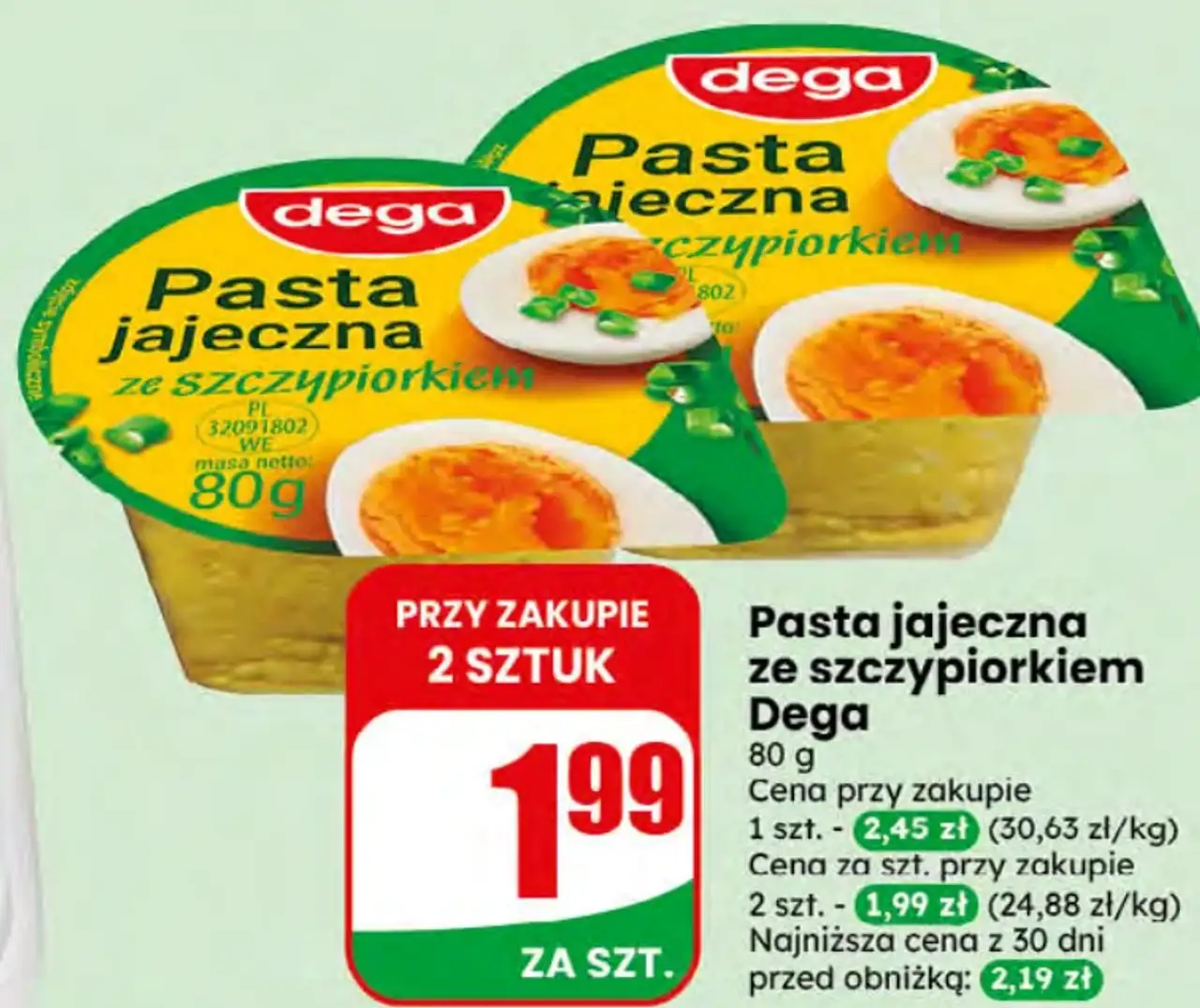 Dega Pasta jajeczna ze szczypiorkiem