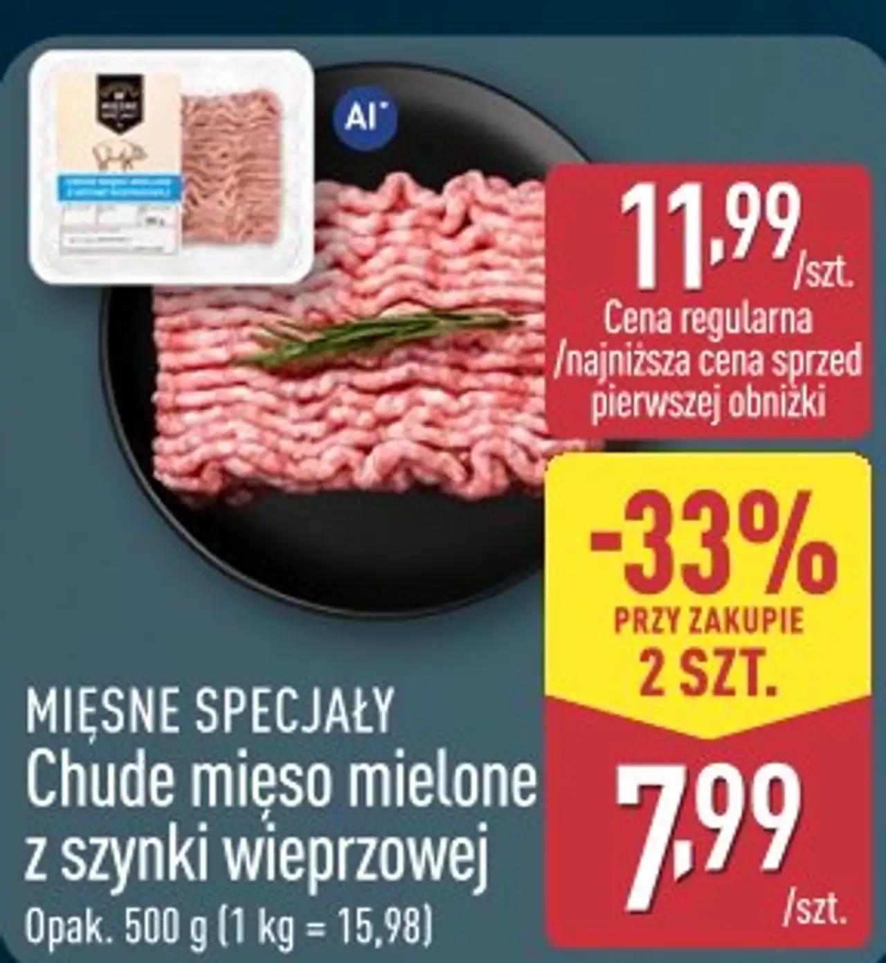 Mięsne Specjały Chude mięso mielone z szynki wieprzowej